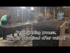 ISO9001 2015 সার্টিফিকেশন সহ ঝালাই অস্থায়ী বেড়া পাউডার লেপ