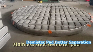 স্টেইনলেস স্টীল তারের জাল demister প্যাড