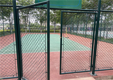 Galvanized Temporary Chain Link Fencing Cyclone / Diamond Mesh 4.0mm For Garden