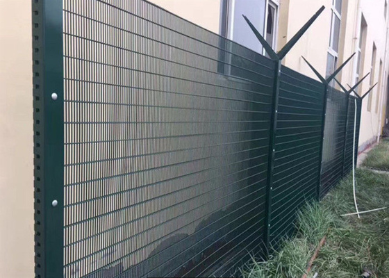 358 Security Fence 3x0.5 Inch Mesh 4mm Wire PVC Coated Anti-Climb