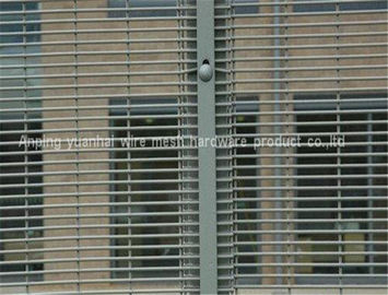 358 Security Fence 2.4x2.1m Galvanized Steel Mesh 76.2x12.7mm