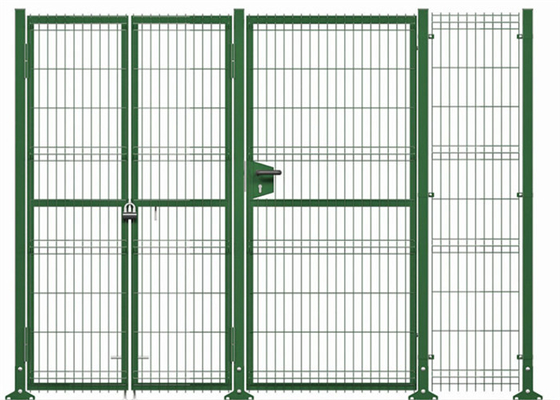 আবাসিক জন্য 3D বাগান ত্রিভুজ বাঁকা বেড়া 1.8 * 3m 75 * 200mm গর্ত