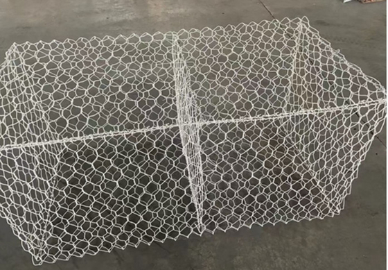 কম কার্বন ইস্পাত HDG গ্যাবিয়ন ক্যাসেট 100 * 120mm জন্য Boudary লাইন