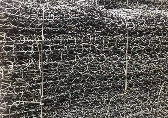 গ্যালভানাইজড গ্যাবিয়ন ওয়্যার বাস্কেট 60 * 80 মিমি পাথর ভাঙ্গন প্রতিরোধের জন্য
