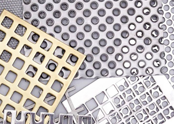 স্ক্রিন ফিল্টারের জন্য নিম্ন কার্বন ইস্পাত Punched Perforated Wire Mesh