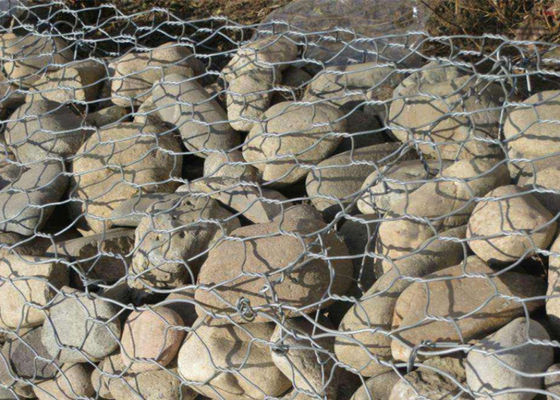 স্কয়ার হোল গরম ডুব গ্যালভানাইজড Gabion বাস্কেট জন্য Xingang পোর্ট লোডিং এবং পরিবহন