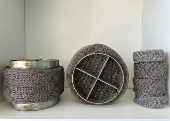 304 এসএস Mesh Demister Pad রাসায়নিক তেল গ্যাস সিস্টেমের জন্য টেকসই কুয়াশা অপসারণ
